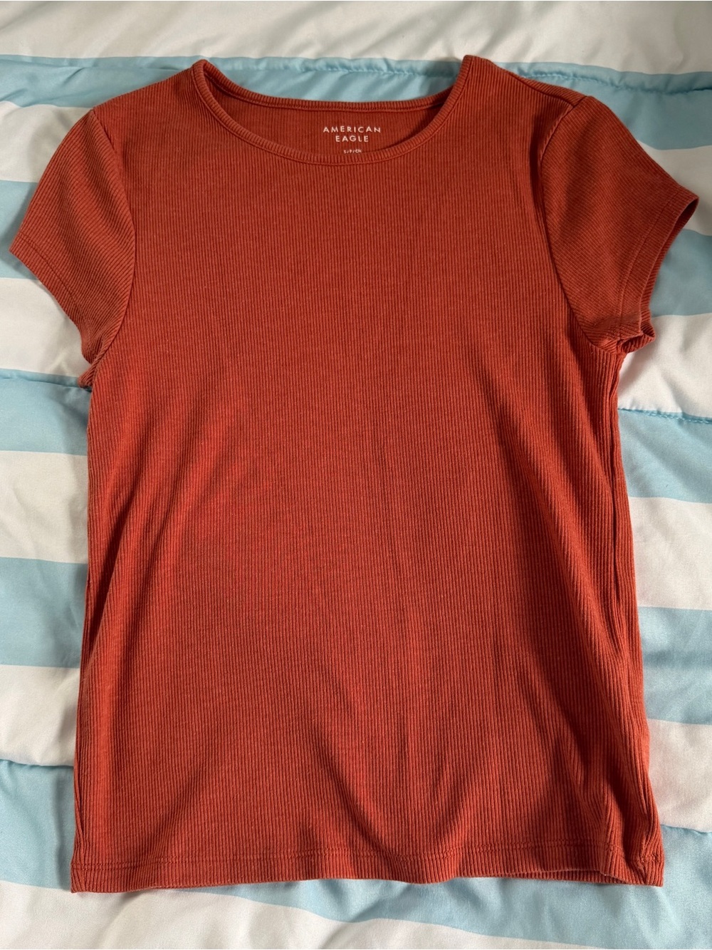 American Eagle Ribbed Tee